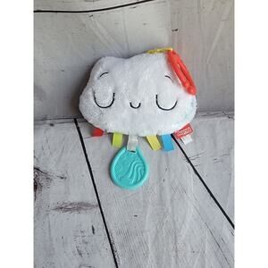 Nuby Plush Cloud Chime Mirror Teether Hanging Plush Infant Sensory Rattle